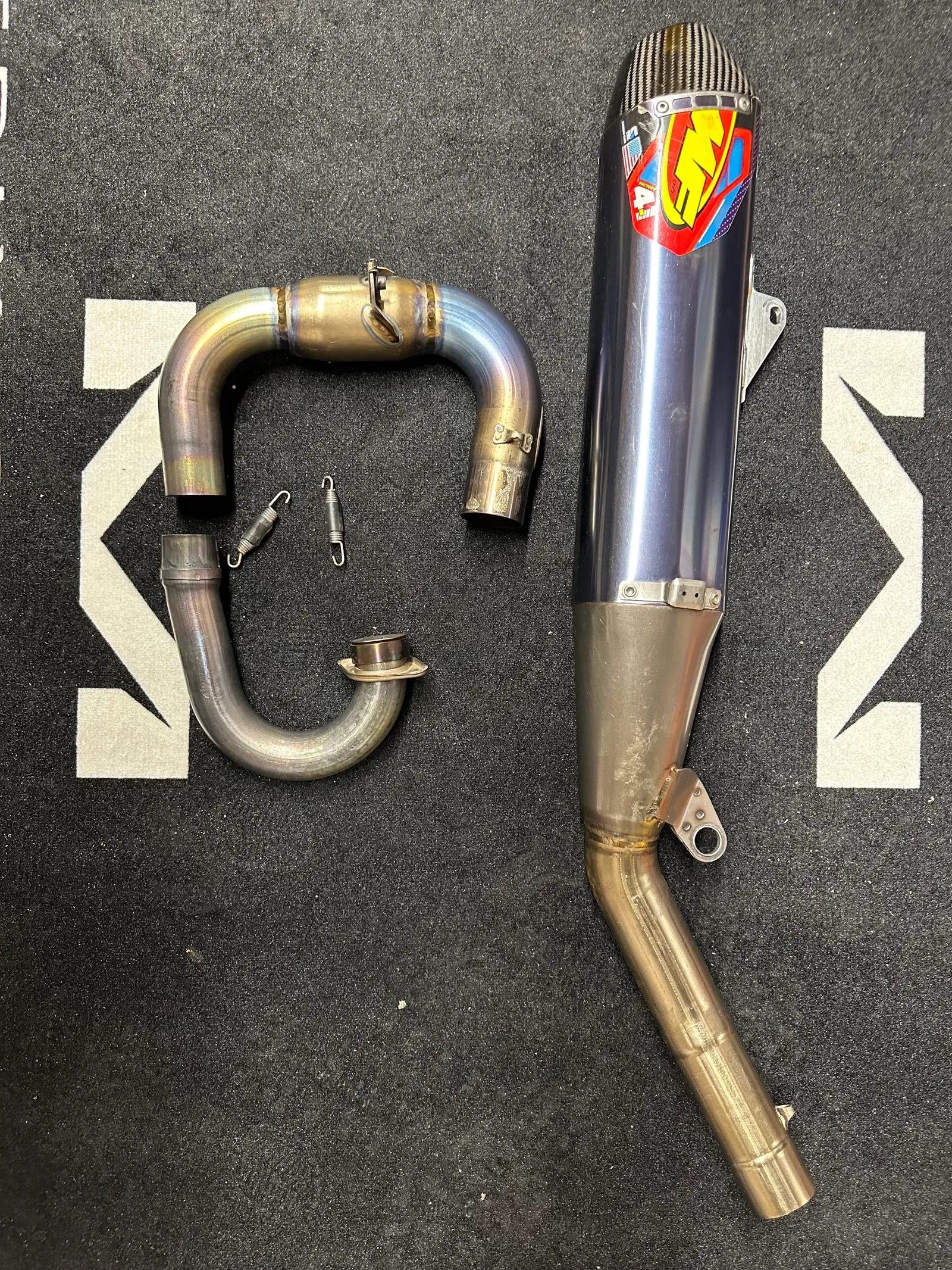 FMF Factory-4.1 RCT Anodized Titanium Silencer with Carbon End Cap