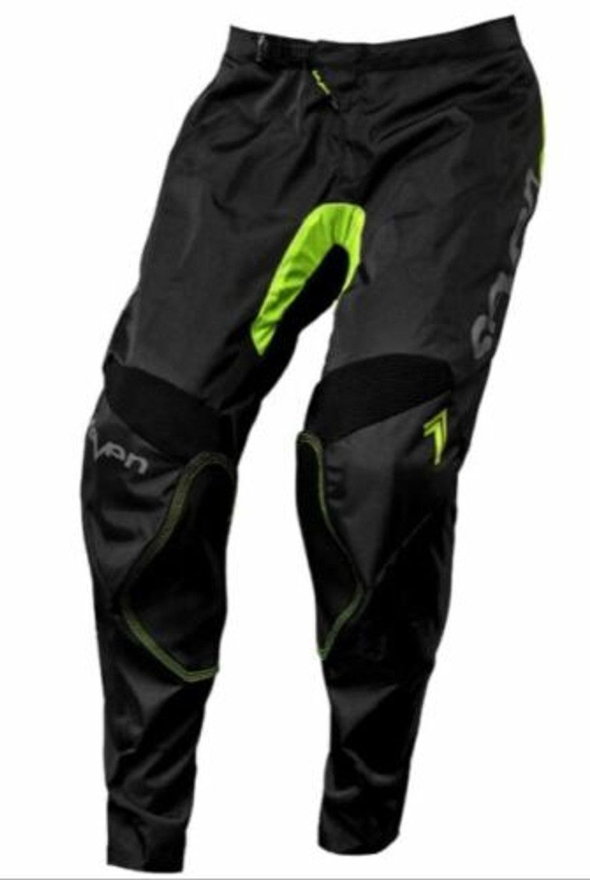 Seven MX Volt YOUTH Pants - Black / Neon Yellow - Size YOUTH 26