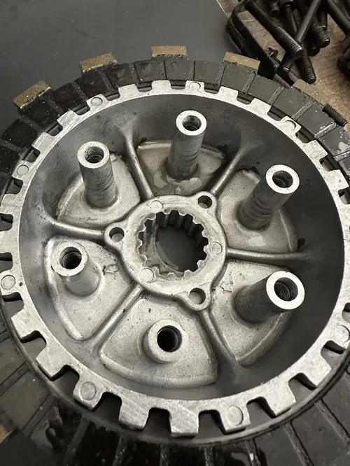 1988 Yamaha YZ490 Complete Clutch Assembly  Basket Hub
