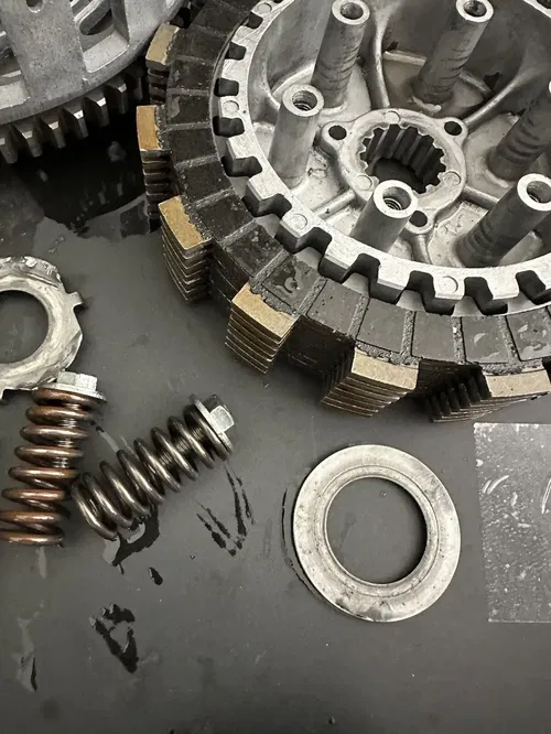 1988 Yamaha YZ490 Complete Clutch Assembly  Basket Hub