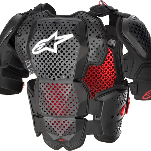 Alpinestars A-10 Roost Guard V2 Black/Red MD/LG