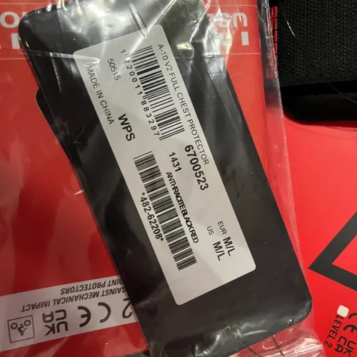 Alpinestars A-10 Roost Guard V2 Black/Red MD/LG