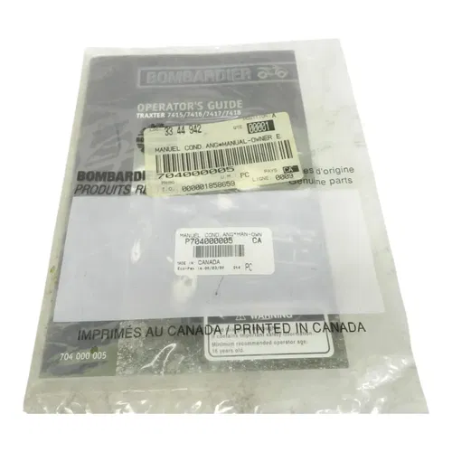 BOMBARDIER SERVICE MANUAL BOOK 704000005