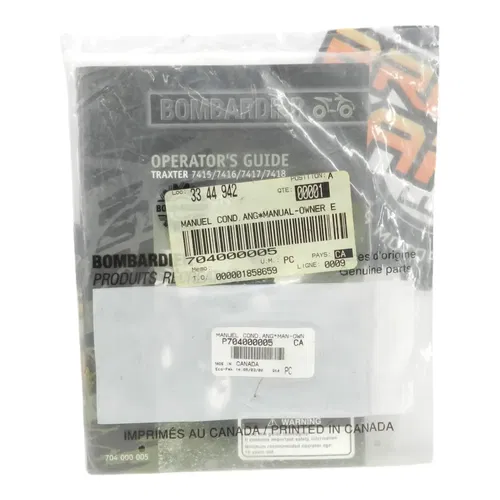 BOMBARDIER SERVICE MANUAL BOOK 704000005