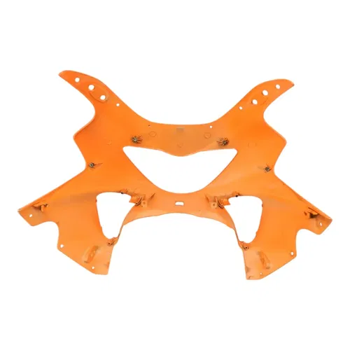 1999 HONDA CBR600F4 ORANGE FRONT UPPER NOSE COWL SHROUD 64100-MBW-670ZB