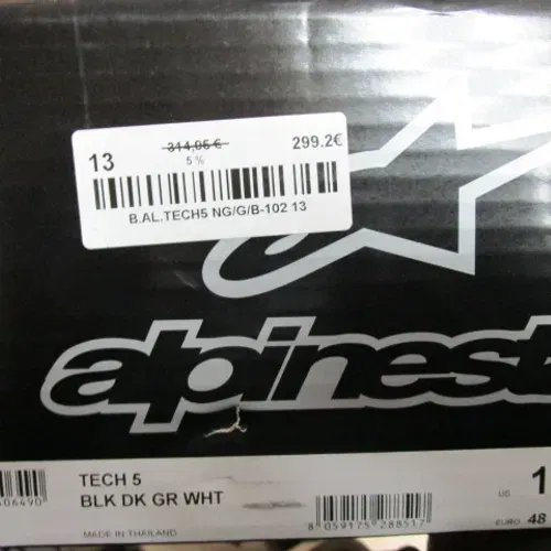 Alpinestars Men's Tech 5 Boots Brand New in the Box, SIZE 13