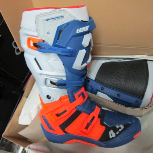New Leatt 4.5 Boots, Men's 13, Orange & Blue