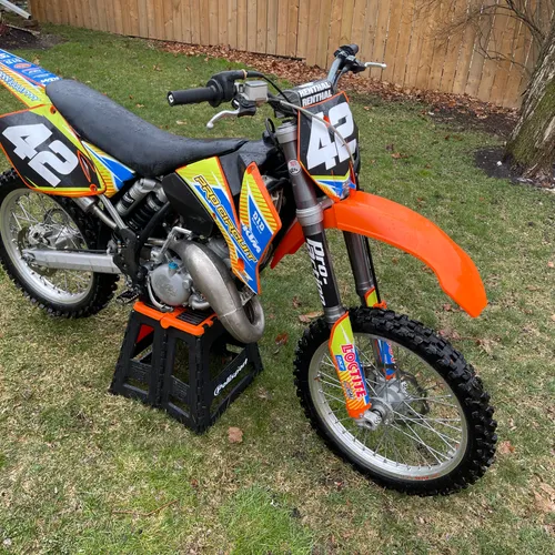 2002 KTM 125SX Blue Plated