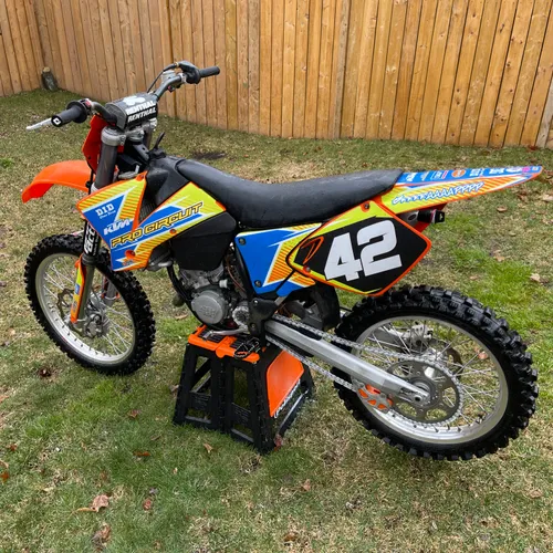 2002 KTM 125SX Blue Plated