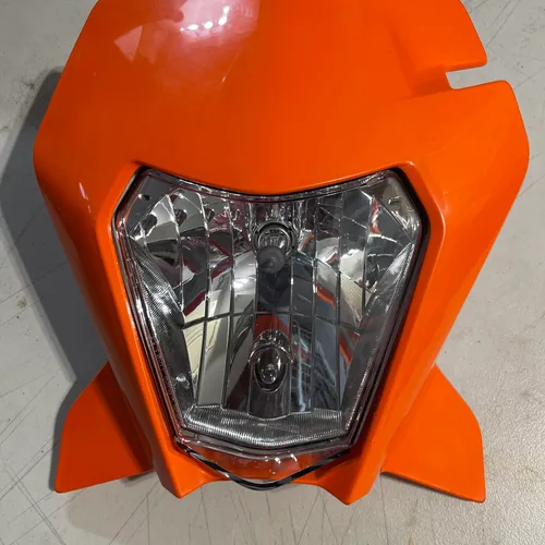KTM - 690 Headlight with bulb and wiring - Orange
