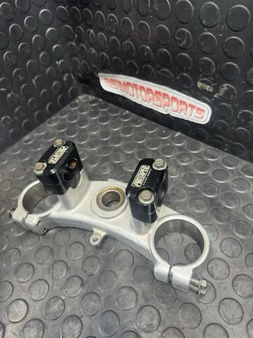 2000 Yamaha Yz250 Forks Upper Triple Tree Clamp Pro Taper Fat Bars Phat Riser
