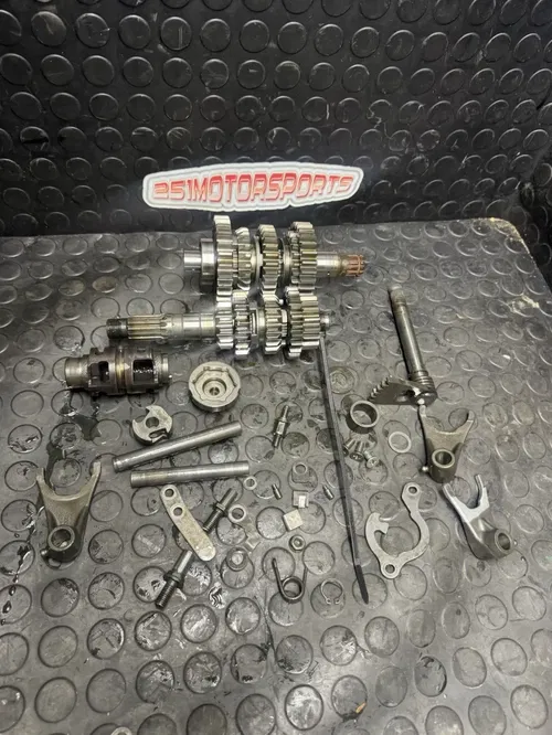 OEM Suzuki 2006 2007 LTR450 Transmission Drive Counter Shafts Gears Forks Drum