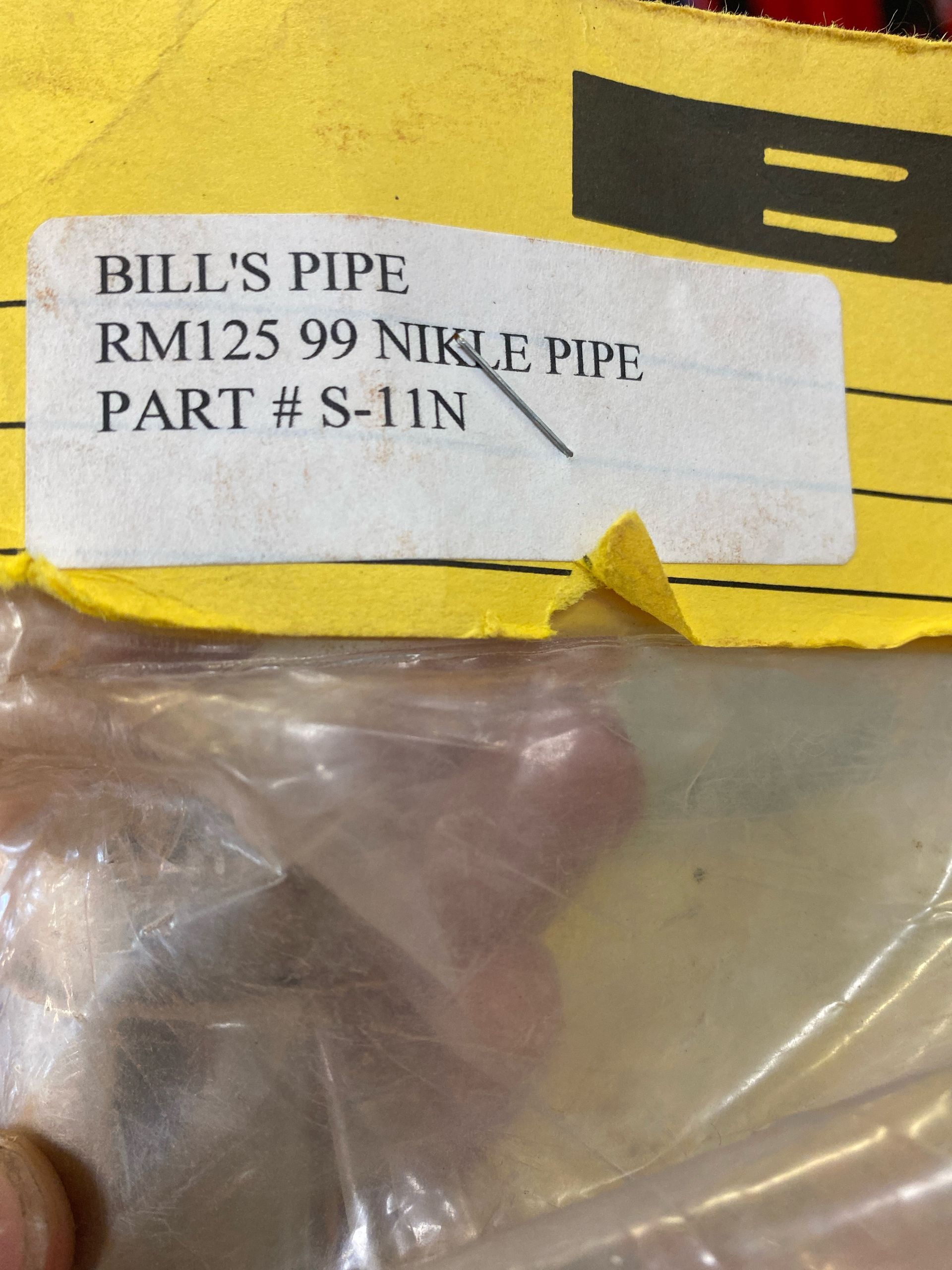 Bills Pipe Nikle Plated Pipe For 1999 Suzuki Rm125
