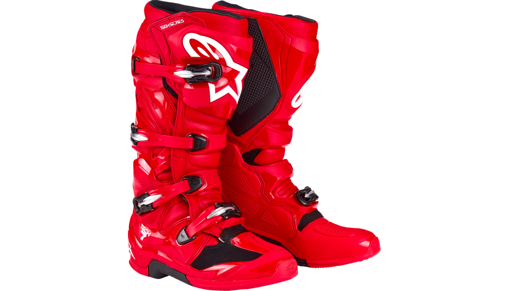 Alpinestars Tech 7 Boots - Bright Red - US 10 / EU 44.5