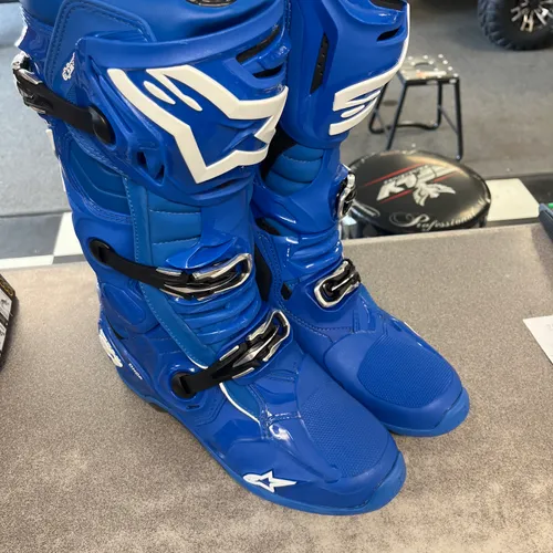 Alpinestars Tech 10 Sz11 Blue (new Without Tags Or Box)