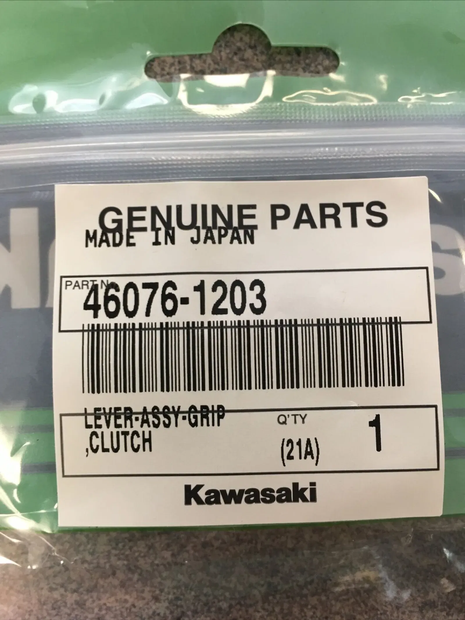 Kawasaki Geniune OEM Clutch Lever Assembly 46076-1203 fits