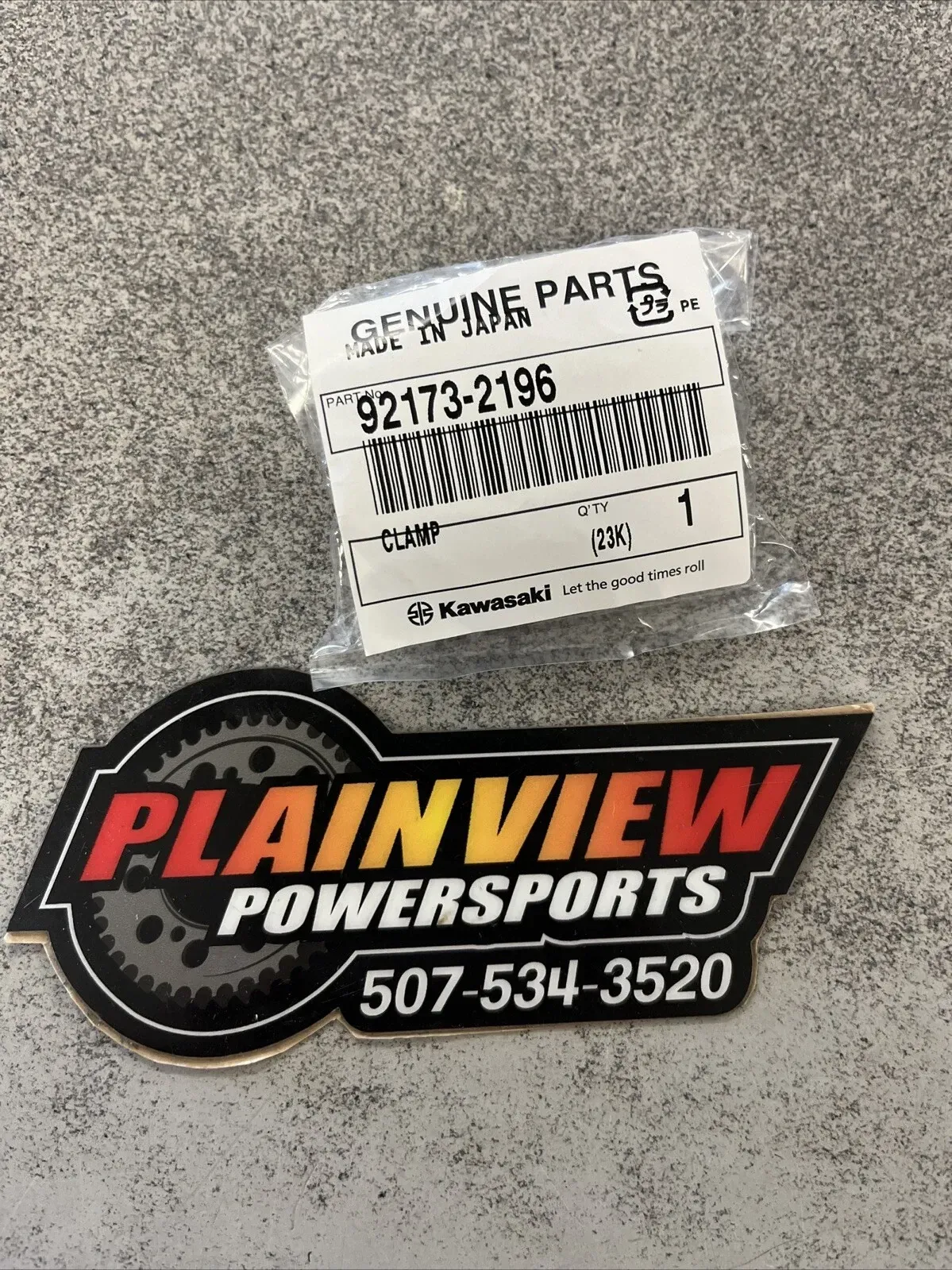 KAWASAKI OEM GENUINE BRAKE LINE CLAMP 92173-2196 2020-2024 KX250