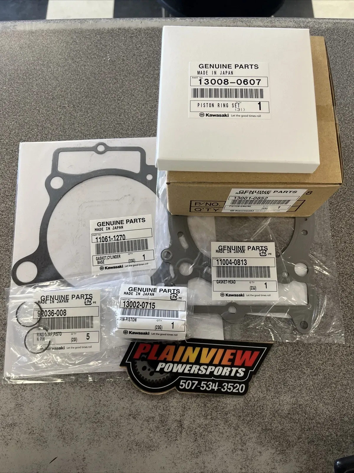 Kawasaki OEM Genuine Basic Top End Rebuild Kit for 2024 KX450 KX450X
