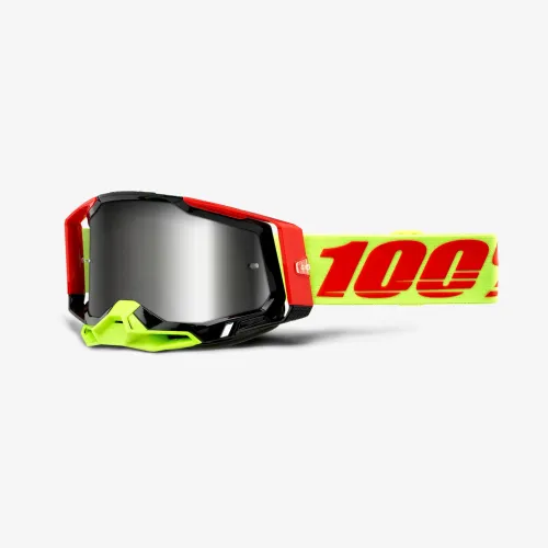 100% RACECRAFT 2® Goggle Moto/MTB Wiz Mirror Silver Lens NEW IN BOX!