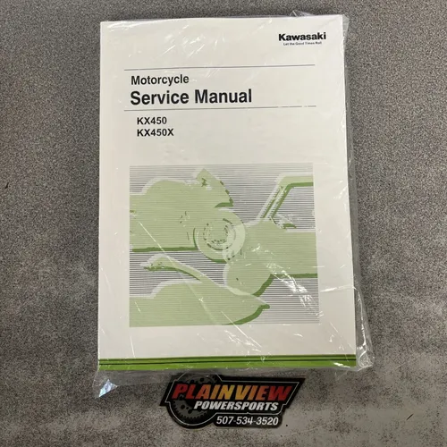 Kawasaki OEM Genuine Service Manual for 2024 KX450 KX450X 99830-0153-01