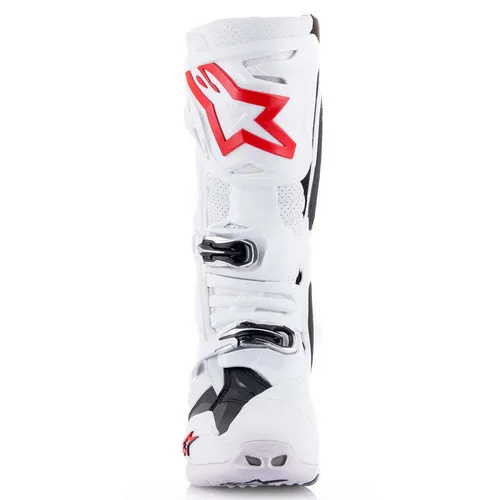 Alpinestars Tech 10 Supervented Motocross Boots White/ Bright Red SZ US 9