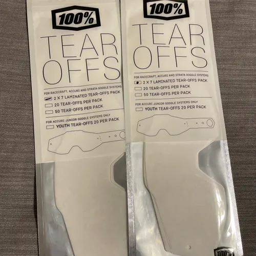 100% Tear Offs - (2) 2x7 Laminates