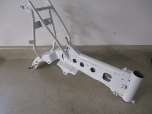 2008 KAWASAKI KLX 110 FRAME CHASSIS WHITE POWDERCOAT, FITS 02-09, M204