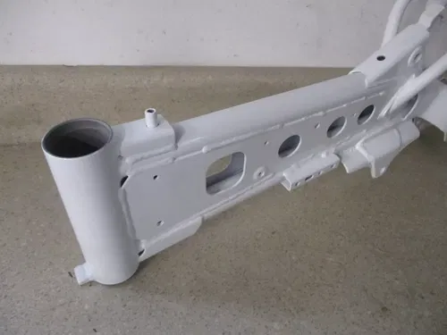 2008 KAWASAKI KLX 110 FRAME CHASSIS WHITE POWDERCOAT, FITS 02-09, M204