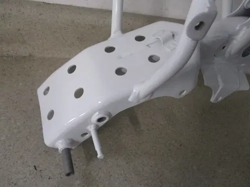 2008 KAWASAKI KLX 110 FRAME CHASSIS WHITE POWDERCOAT, FITS 02-09, M204