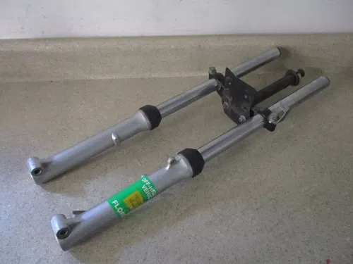 2008 KAWASAKI KLX 110 COMPLETE FRONT FORKS W/ CLAMP FORK TUBES, M217