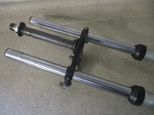 2008 KAWASAKI KLX 110 COMPLETE FRONT FORKS W/ CLAMP FORK TUBES, M217