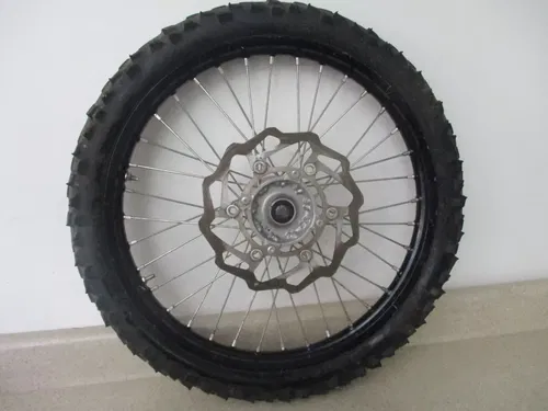 2012 KAWASAKI KX 250F 21" FRONT WHEEL RIM W/ BRAKING ROTOR, FITS 06-20, M198