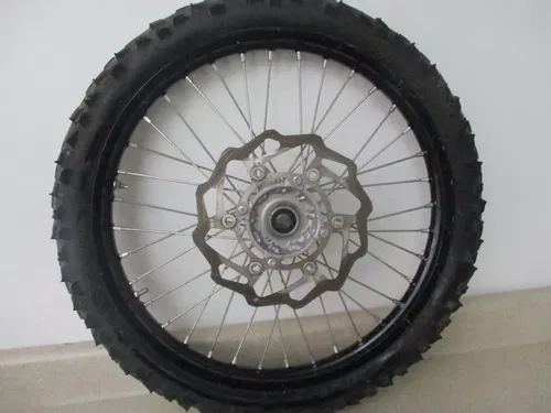 2012 KAWASAKI KX 250F 21" FRONT WHEEL RIM W/ BRAKING ROTOR, FITS 06-20, M198