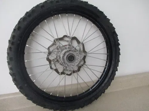 2012 KAWASAKI KX 250F 21" FRONT WHEEL RIM W/ BRAKING ROTOR, FITS 06-20, M198