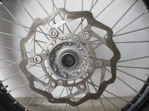 2012 KAWASAKI KX 250F 21" FRONT WHEEL RIM W/ BRAKING ROTOR, FITS 06-20, M198