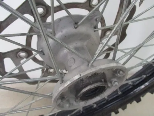 2012 KAWASAKI KX 250F 21" FRONT WHEEL RIM W/ BRAKING ROTOR, FITS 06-20, M198