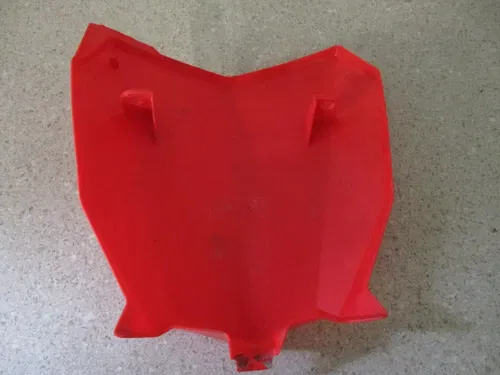 2022 HONDA CRF 125/110 FRONT NUMBER PLATE PLASTIC RED, FITS 19-24, M220