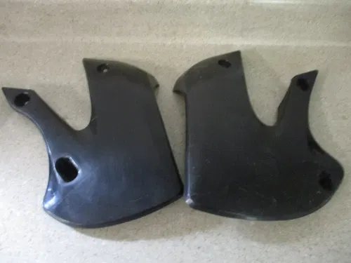 2007 KAWASAKI KLX 110 DRZ110 BLACK PLASTICS KIT SHROUDS PLATES FENDERS, M226