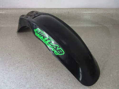 2007 KAWASAKI KLX 110 DRZ110 BLACK PLASTICS KIT SHROUDS PLATES FENDERS, M226