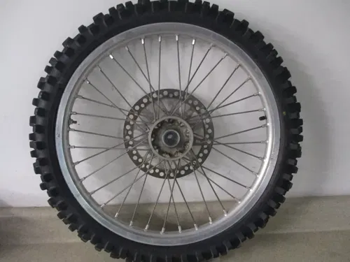1990 SUZUKI RM 125 21" FRONT WHEEL RIM HUB COMPLETE W/ TIRE, FITS 89-95, M222