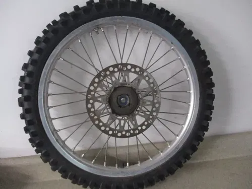 1990 SUZUKI RM 125 21" FRONT WHEEL RIM HUB COMPLETE W/ TIRE, FITS 89-95, M222