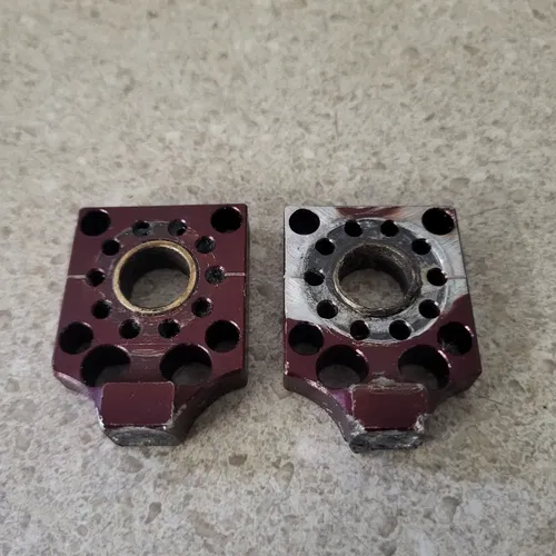 KAWASAKI KX 65 PRO CIRCUIT AXLE BLOCKS CHAIN ADJUSTERS, FITS ALL, MSC2