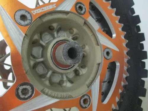 2008 KTM 65 SX 12" REAR WHEEL RIM W/ ROTOR COMPLETE, FITS 03-08, M180