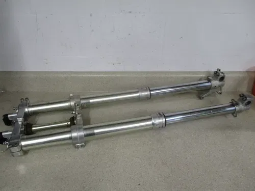 2001 SUZUKI RM250 FRONT FORK TUBES SUSPENSION W/ BILLET TOP CLAMP, M127