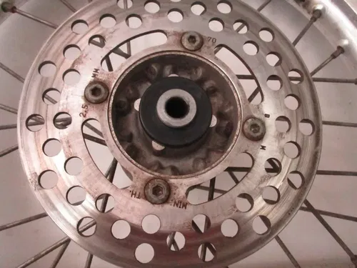 2005 KAWASAKI KX65 14" FRONT WHEEL RIM HUB COMPLETE, FITS ALL, M185