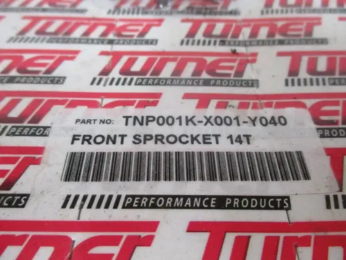 2005 YAMAHA YZ 125 TURNER 14T FRONT DRIVE SPROCKET, TNP001K-X001-Y040, M110