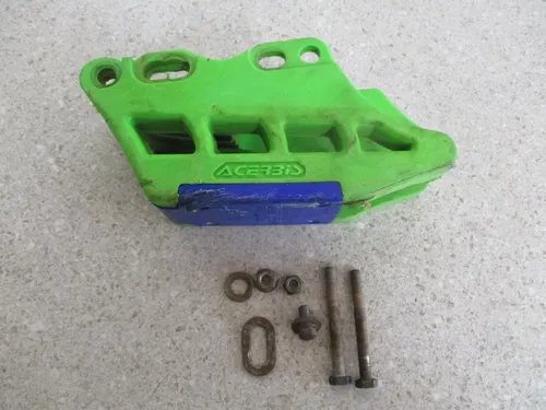 2012 KAWASAKI KX250F GREEN ACERBIS 2.0 REAR LOWER CHAIN GUIDE, FITS 09-17, M107