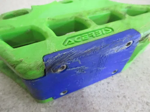 2012 KAWASAKI KX250F GREEN ACERBIS 2.0 REAR LOWER CHAIN GUIDE, FITS 09-17, M107