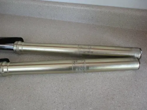 2009 SUZUKI RMZ450 SHOWA FRONT FORKS FORK TUBES LEFT RIGHT OEM, MX91