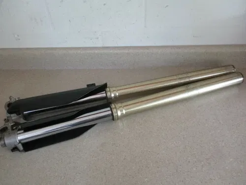 2009 SUZUKI RMZ450 SHOWA FRONT FORKS FORK TUBES LEFT RIGHT OEM, MX91